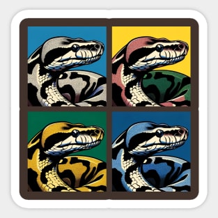 Boa Constrictor Pop Art - Cool Snake Sticker